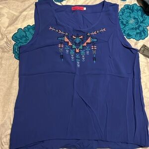 Universal Fashion Embroidered Tank Top Size L